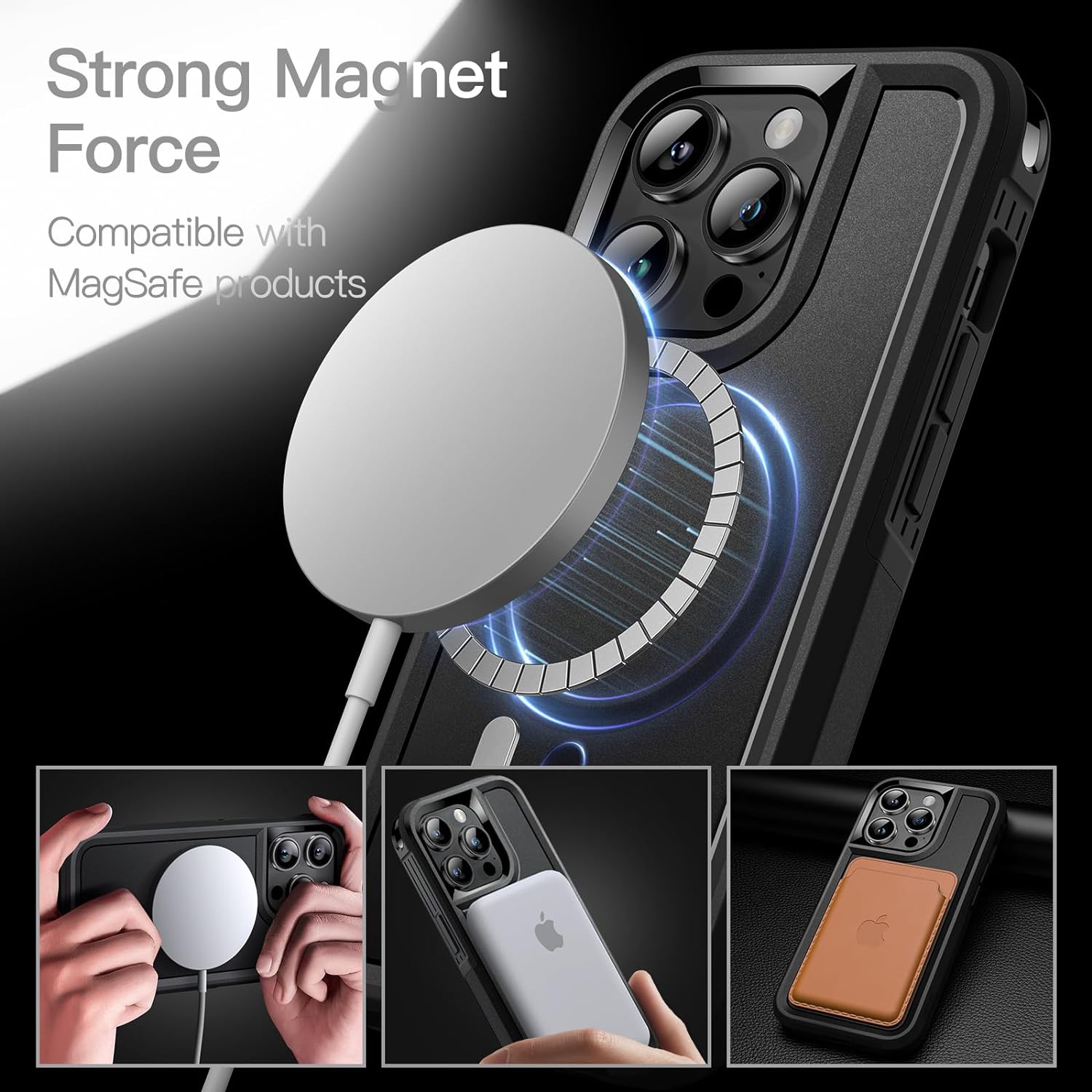 Slim Hybrid Magnetic MagSafe Case for iPhone 15 Pro Slim Hybrid Magnetic MagSafe Case for iPhone 15 Pro